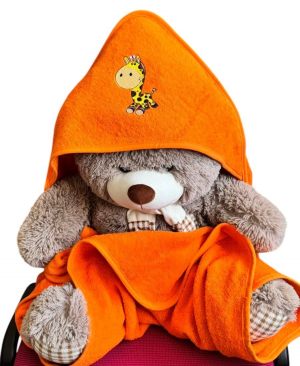 "Конвертик" 500г/м2. Персиковый-Жирафик