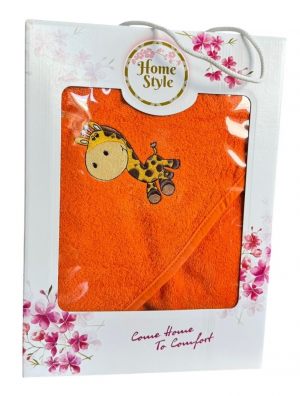 "Конвертик" 500г/м2. Оранжевый-Жирафик
